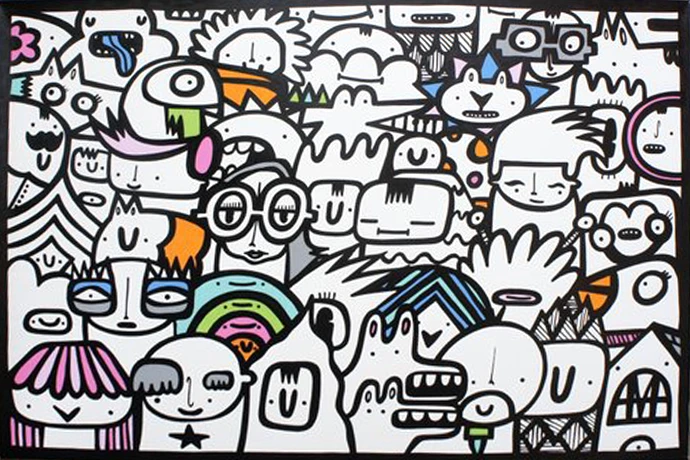 Kev Munday "Our Clique of 1986" : quand le street art devient un objet de luxe